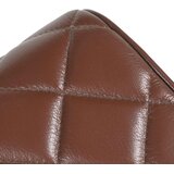  Klupa 40 x 30 x 45 cm Prava koža Smeđa dijamantna | shoptok.hr