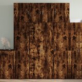 Visoka komoda boja hrasta 80x42,5x249 cm od konstruiranog drva | Eponuda.com