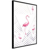  Poster - Flamingos and Triangles 40x60 | shoptok.hr