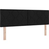 vidaXL Naslon za glavu dizajn dijamantskih blokova crni 140 cm tkanina | shoptok.hr