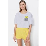 Trendyol Pajama Set - Yellow - Animal print Cene