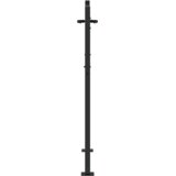  Vrtna vrata Črna 110 x 155 cm Prašno lakirano jeklo, (5000300951) | Shoptok.si