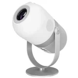 EVEREST PJ09 White Mini Portable 1280*720P 4500 Lumens 150 ANSIL Android 9.0 Screen Mirroring Metal Tripod HD Projector, 40629