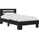  Okvir kreveta s uzglavljem Crni hrast 80 x 200 cm | shoptok.hr