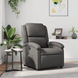 Maison Chic Počivalnik - Relax naslanjač sivo umetno usnje, (22040274) | Shoptok.si