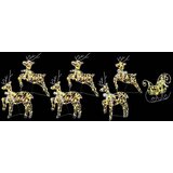 vidaXL LED jelene med 40 LED 7 pcs Multikolor PET | Shoptok.si