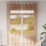 vidaXL Voile zavese z vponkami 2 kosa terakota | Shoptok.si