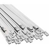  Veza za kabel 50 kom. 4,6 x 450 mm Srebrna | shoptok.hr