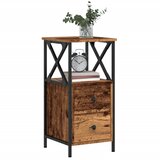  Noćni ormarići 2 kom Staro drvo 34x35,5x70 cm Konstruirano drvo | shoptok.hr