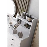 Hanah home Stol za šminkanje Harmony 2 Okrugli, 124 x 135 x 40 cm, Bijeli | Eponuda.ba