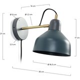 Kave Home Modrozelena stenska svetilka Olimpia – | Shoptok.si