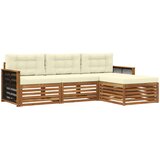  Set vanjskih sofa Prirodna i krem 249 x 162,5 x 73 cm | shoptok.hr