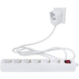 REV Multiple Socket Outlet white 6+1-fold 2m Powersplit + switch | shoptok.hr