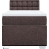 Krevet s oprugama i madracem tamnosmeđi 80x200 cm od tkanine | shoptok.hr