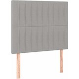  Okvir kreveta s oprugama i madrac svjetlosivi 90x200cm tkanina | shoptok.hr