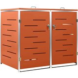  Spremište za dvije kante za smeće 138 x 77 5 x 115 5 cm čelično | shoptok.hr