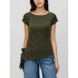 Reserved Asimetrična bluza - smeđezeleno | shoptok.hr