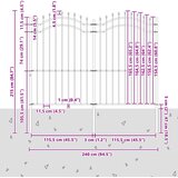  Vrtna Ograda Woerden Siva 240 x 215 cm | shoptok.hr