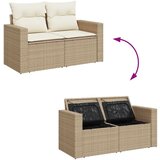 vidaXL 5-dijelni vrtni set sofa s jastucima bež od poliratana | shoptok.hr