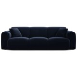 Micadoni Temno modra žametna sedežna garnitura 235 cm Molino – | Shoptok.si