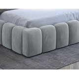 ELTAP Svetlo siva oblazinjena zakonska postelja s prostorom za shranjevanje z letvenim dnom 180x200 cm Lamica – | Shoptok.si