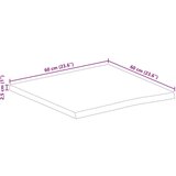 vidaXL stolna ploča sa živim rubom 60x60x2,5 cm od masivnog drva manga | shoptok.hr
