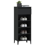  Stalak za cipele crni 40 x 36 x 105 cm od konstruiranog drva | shoptok.hr