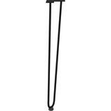  Ukosne noge za konzolne stoliće za konzolni stolić od 4 kom. Crne 72 cm Puni čelik | shoptok.hr