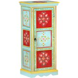 vidaXL Ročno barvana visoka omarica 40x30x90 cm trden mangov les Cene