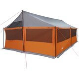  Obiteljski šator s krovom Siva i narančasta 600 x 400 x 268 cm | shoptok.hr