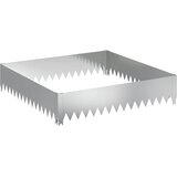 vidaXL Robovi trave 100 x 100 x 20 cm Jeklo Srebrna, (5000301725) Cene
