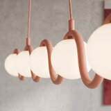 Ružičasti luster na sajli SINUS 5xG9/8W/230V | Eponuda.com