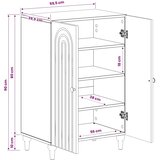  Ormar za cipele ALKMAAR 59 5 x 39 5 x 90 cm Konstruirano drvo - Hrast sonoma | shoptok.hr