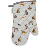 Cooksmart ® Modra bombažna kuhinjska rokavica Curious Cats | Shoptok.si