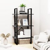 Police za pohranu sive 60 x 30 x 105 cm od masivne borovine | shoptok.hr