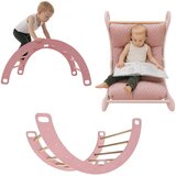 Monkey Gym Lesena gugalnica Sladka roza, (5000077019) | Shoptok.si