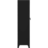 Ormarić Omara s ključavnico črna 38x45x180 cm jeklo, (20601465) | Shoptok.si