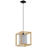 Eglo Viseća lampa GRANADOS E27 30x30 cm drvo/belo 390099 | Eponuda.com