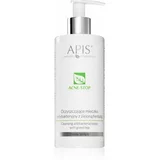 Apis Natural Cosmetics Acne-Stop Home TerApis mlijeko za čišćenje i skidanje make-upa sa zelenim čajem 300 ml