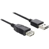 USB 2.0 kabel [1x moški konektor USB 2.0 tipa A - 1x ženski konektor USB 2.0 tipa A] 5 m črna primeren za obojestranski priključek , pozlačeni, (20415983)