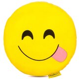 HappyFace Blazina plišasta emoji smile z jezikom 32cm Cene
