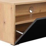 Modern Living Tv-element Otis, Črna, Barva Hrasta | Shoptok.si