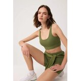 TRENDYOLMILLA ženski sportski brus Thmss24Ss00008, maslinasta Cene