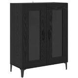  Highboard Crni hrast 69,5 x 34 x 180 cm Konstruirano drvo | shoptok.hr
