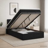  od pjene s madracem i LED-om Crna 120 x 200 cm Tkanina | shoptok.hr