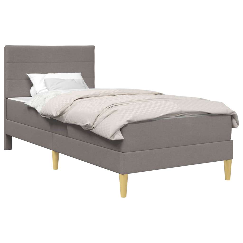  Okvir za krevet Sivo-smeđa 90 x 200 cm Poliester - Sivo-smeđa 90 x 200 cm | shoptok.hr