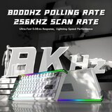 Attack Shark gaming tastatura R85HE magnetic Switches/8KHz/RT/Snap tap/dks/mt/tgl/starry white | Eponuda.com