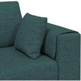  3-delna sedežna garnitura, blago, temno zelena | Shoptok.si