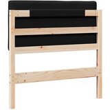  Tapecirani uzglavlje Smeđa i crna 100 cm Čvrsto borovo drvo | shoptok.hr