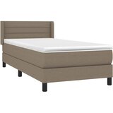  Krevet s oprugama i madracem smeđesivi 80x200 cm od tkanine | shoptok.hr